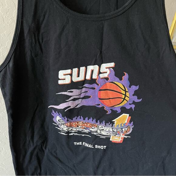 Bella Canvas Airlume Jersey SUNS Final Shot Devin Booker tank top size Small S - Picture 3 of 7